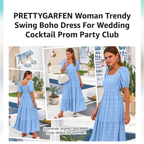 Gingham Midi Dress - Picture 11 of 17